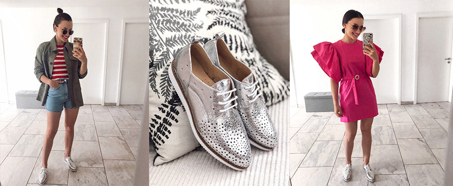10 Outfits: So kombinierst du deine silbernen Schuhe für den perfekten Frühlings-Style